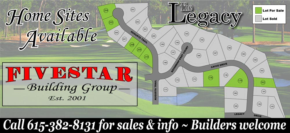 Legacy Golf Course - Residential Homes for Sale- Fivestar Building Group Legacy Golf Course - Residential Homes for Sale- Fivestar Building Group